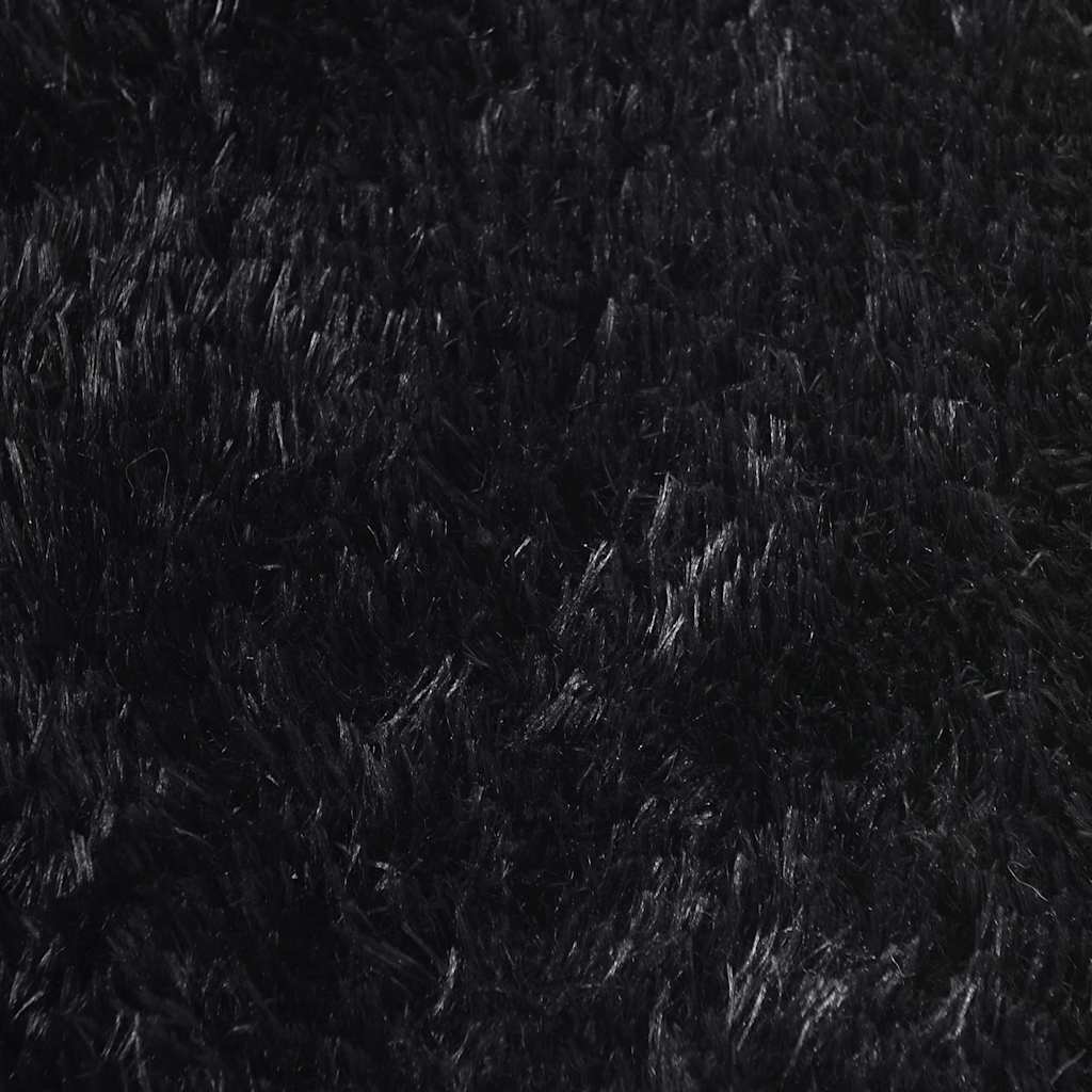 Flossteppe med lang luv NAVARRA svart 240x340 cm polyester