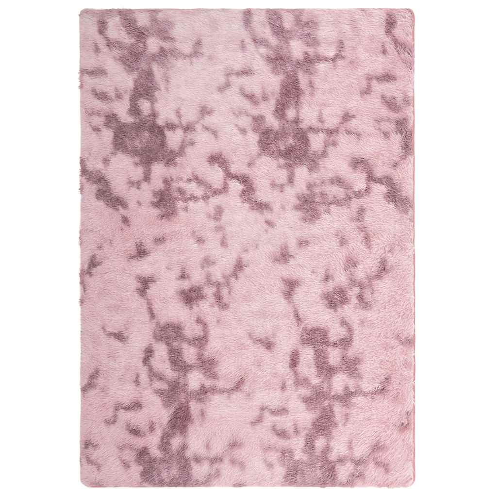 Flossteppe med lang luv NAVARRA støvet rosa 240x340cm polyester