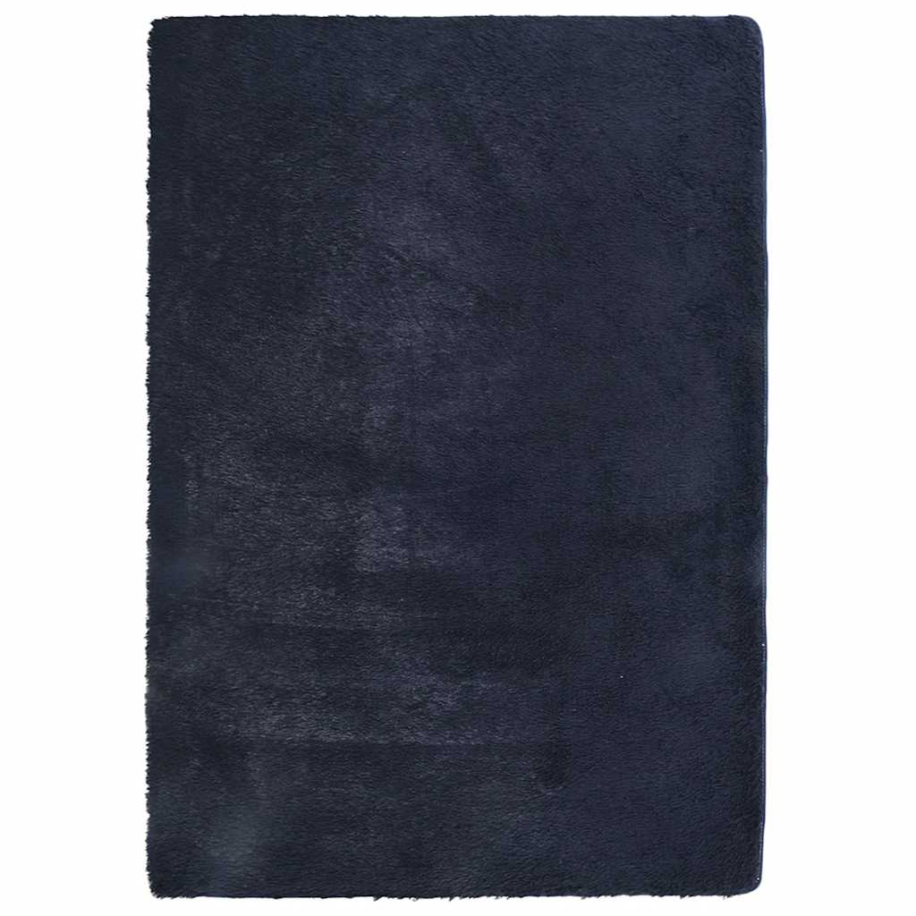 Flossteppe med lang luv NAVARRA marine 240x340 cm polyester