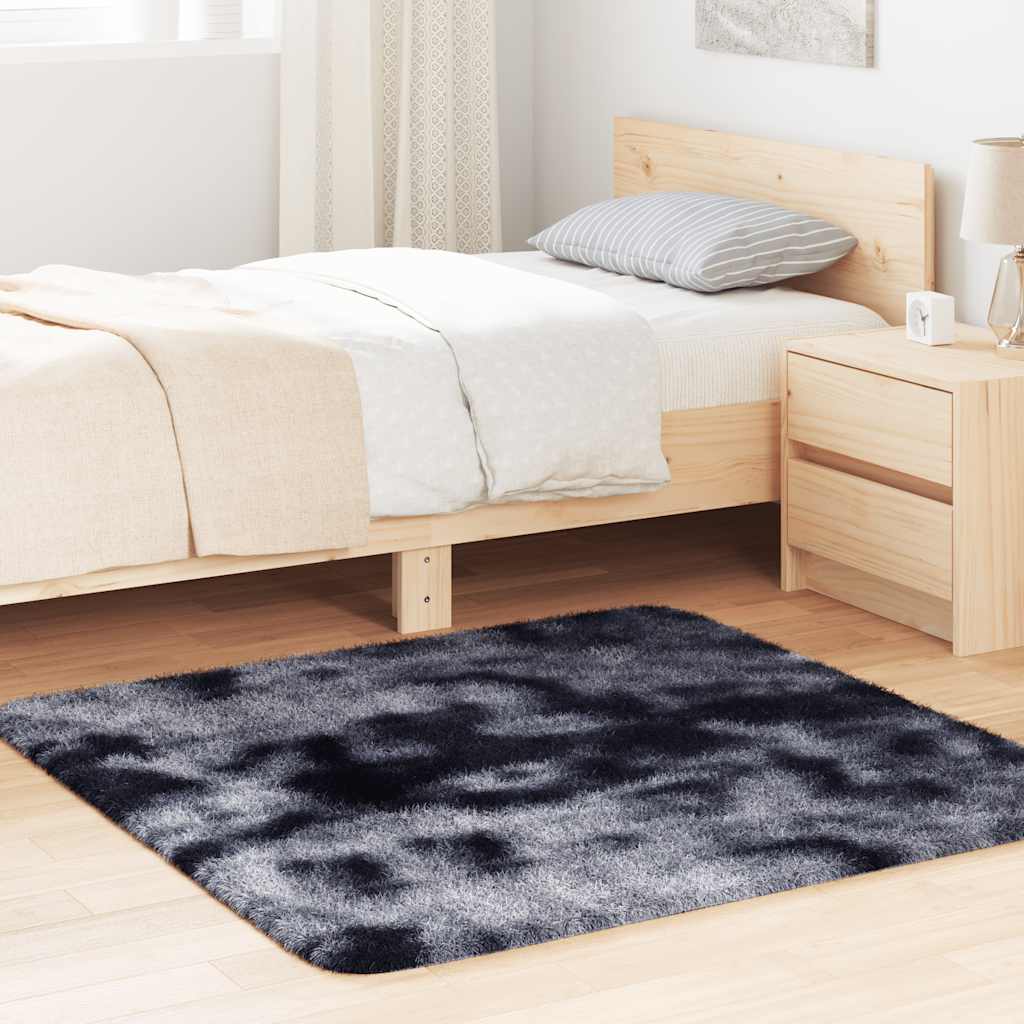 Flossteppe med lang luv NAVARRA mørkegrå 120x120 cm polyester
