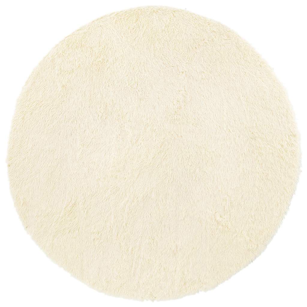 Flossteppe med lang luv NAVARRA krem 100x100 cm polyester