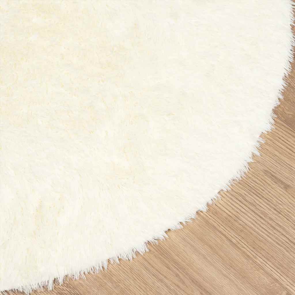 Flossteppe med lang luv NAVARRA krem 100x100 cm polyester