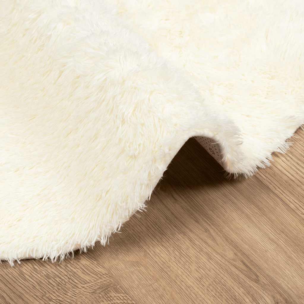 Flossteppe med lang luv NAVARRA krem 100x100 cm polyester