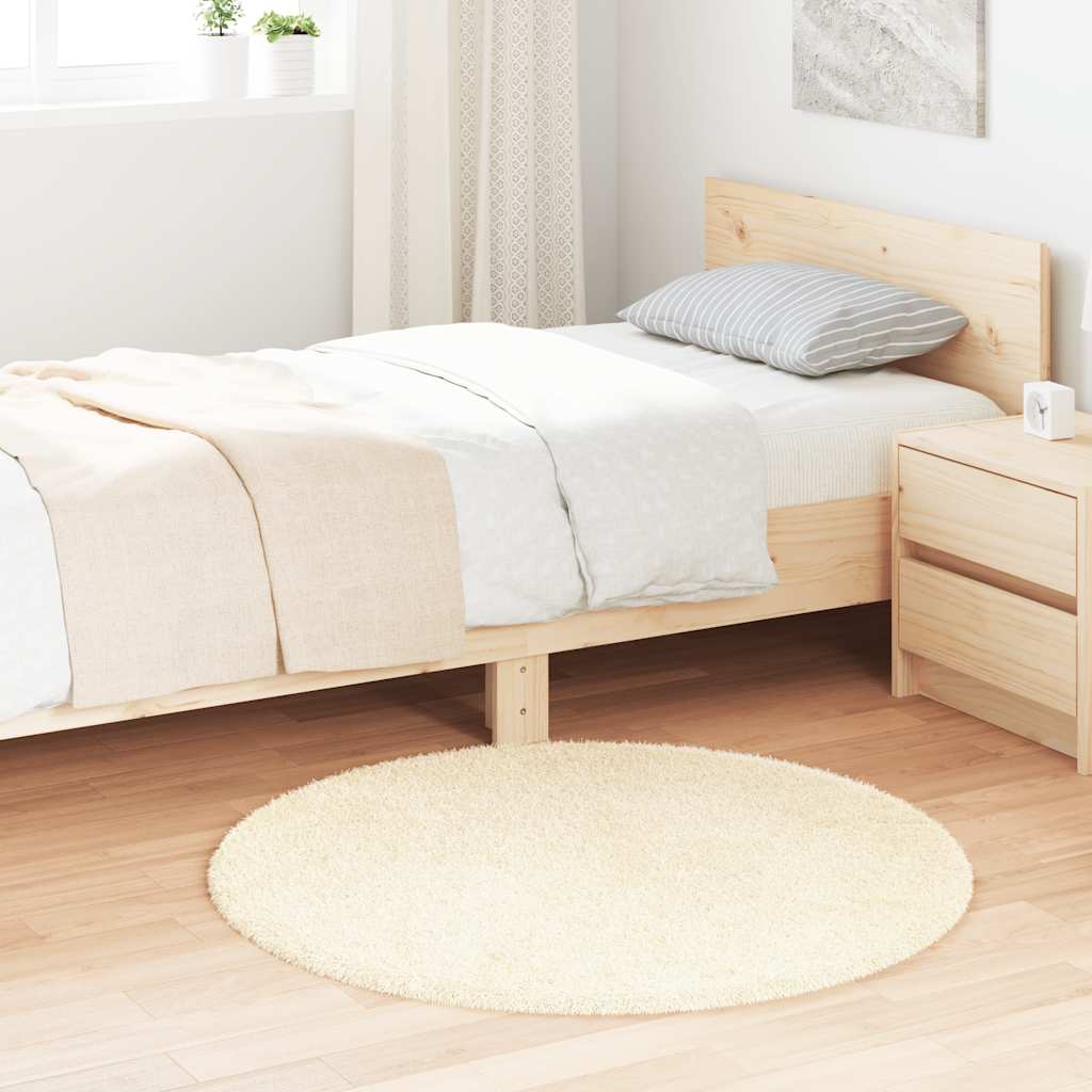 Flossteppe med lang luv NAVARRA krem 100x100 cm polyester