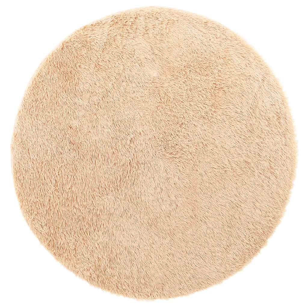 Flossteppe med lang luv NAVARRA beige 200x200 cm polyester