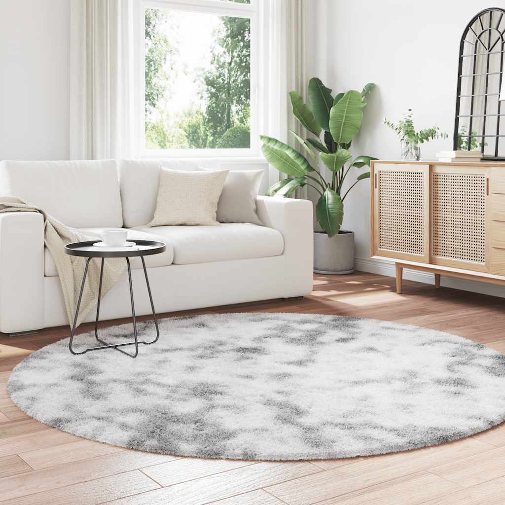 Flossteppe med lang luv NAVARRA lysegrå 200x200 cm polyester