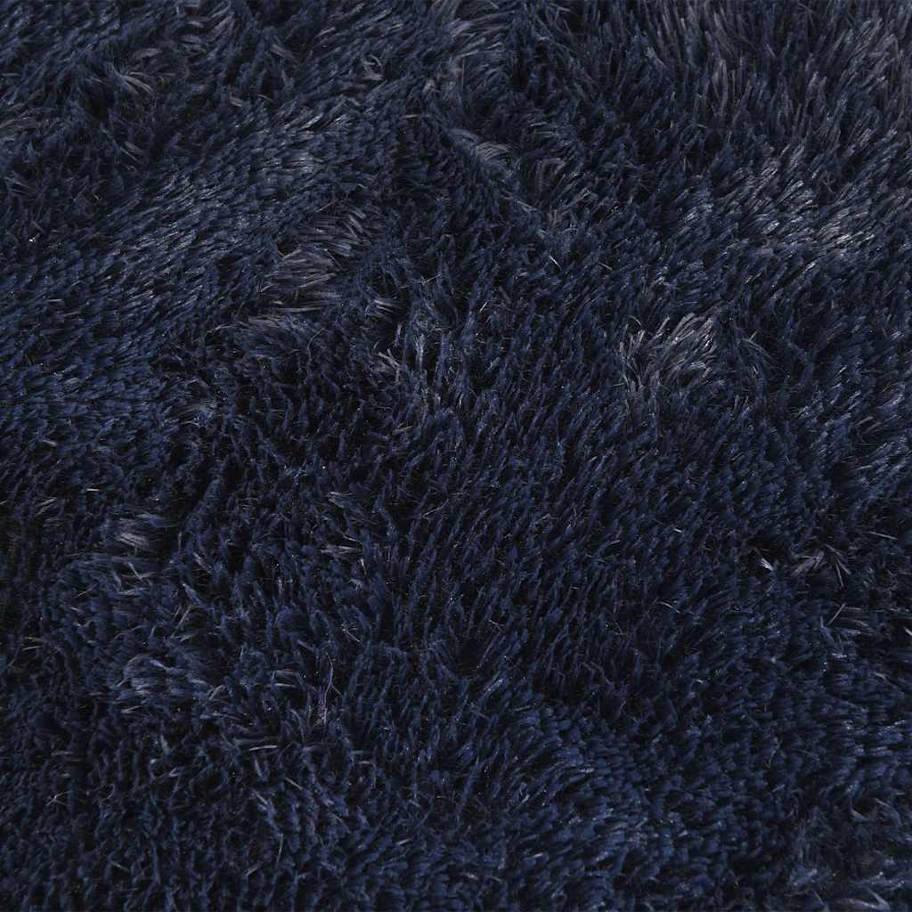 Flossteppe med lang luv NAVARRA marine 240x240 cm polyester