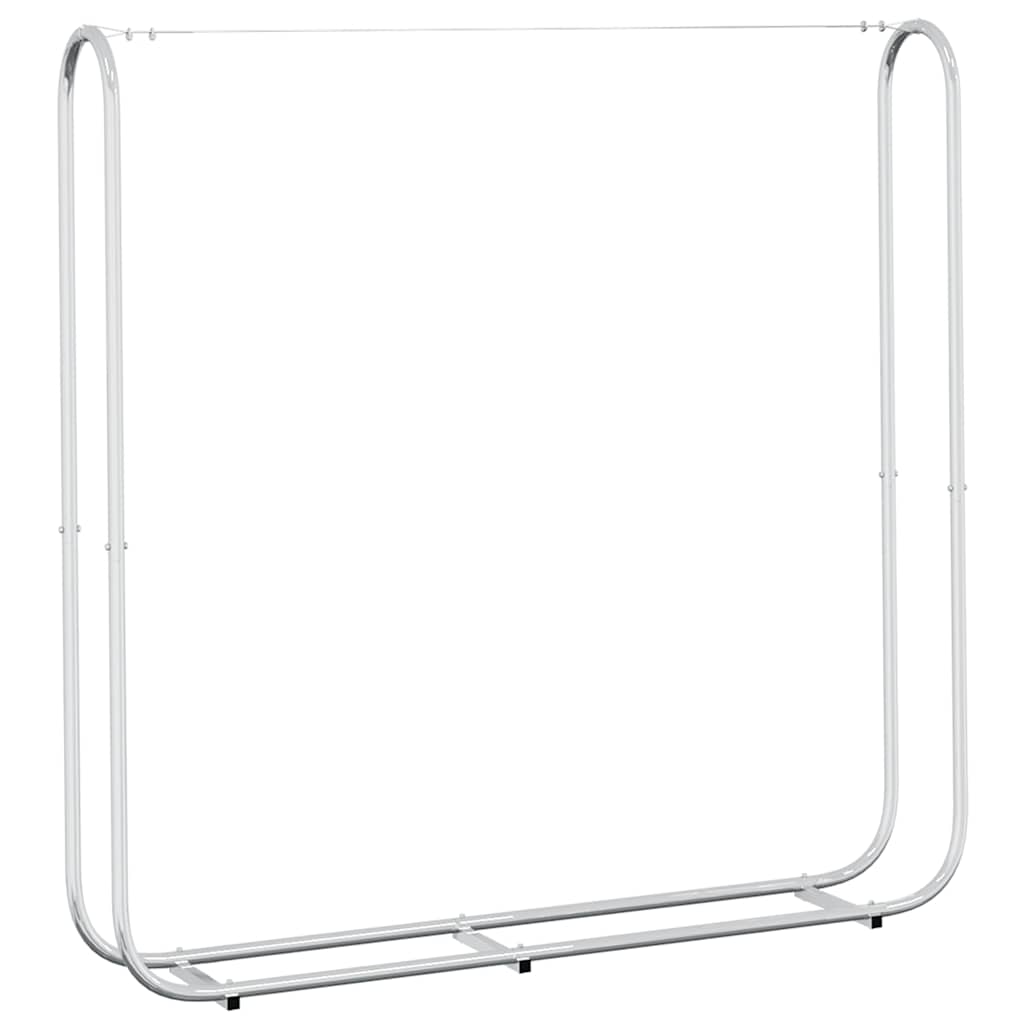 Vedstativ 150x25x150 cm Galvanisert stål