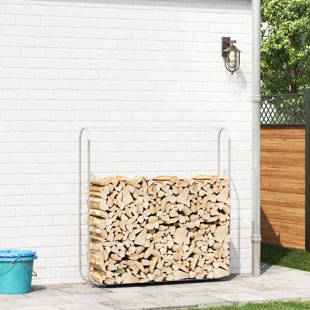 Vedstativ 150x25x150 cm Galvanisert stål