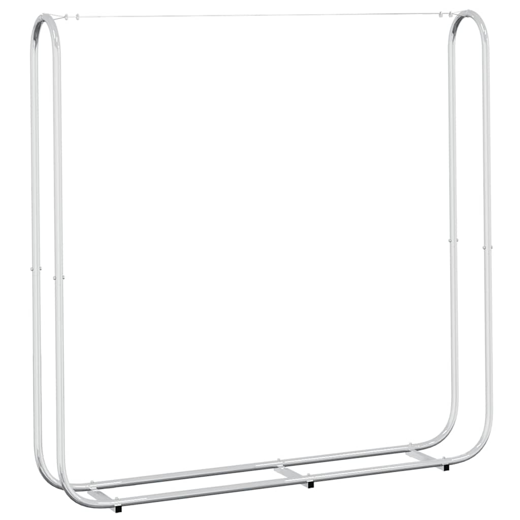 Vedstativ 150x25x150 cm Galvanisert stål