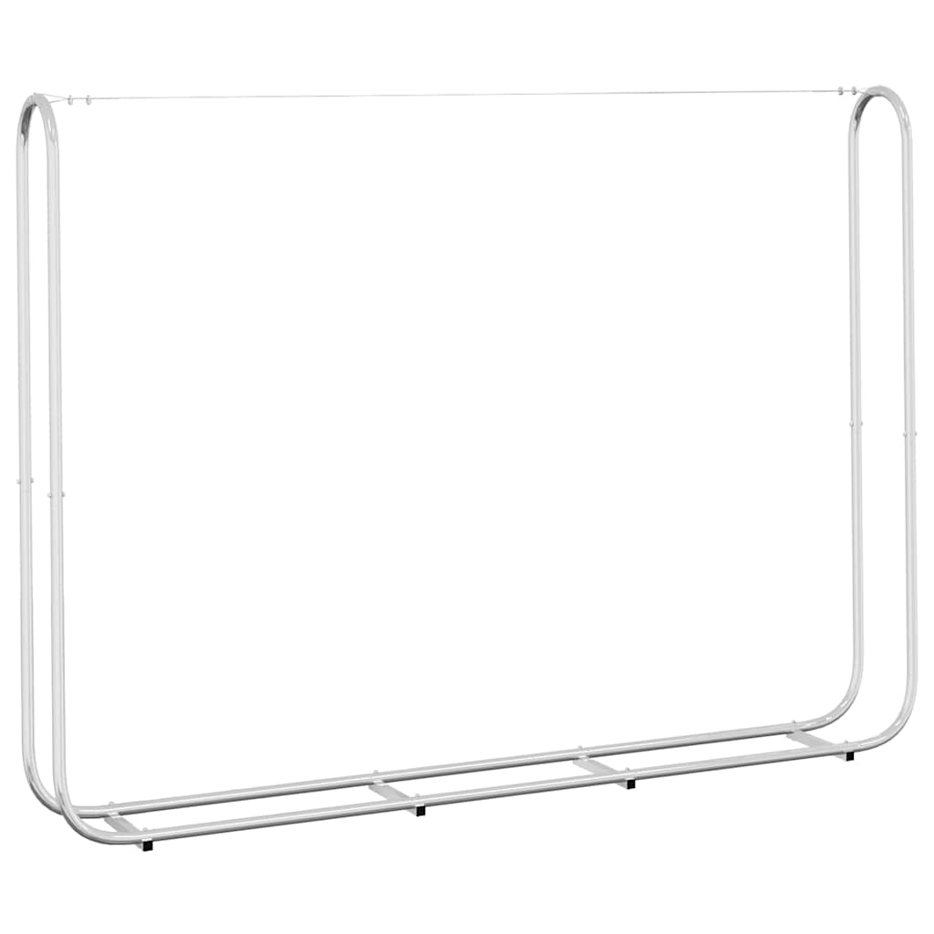Vedstativ 200x25x150 cm Galvanisert stål