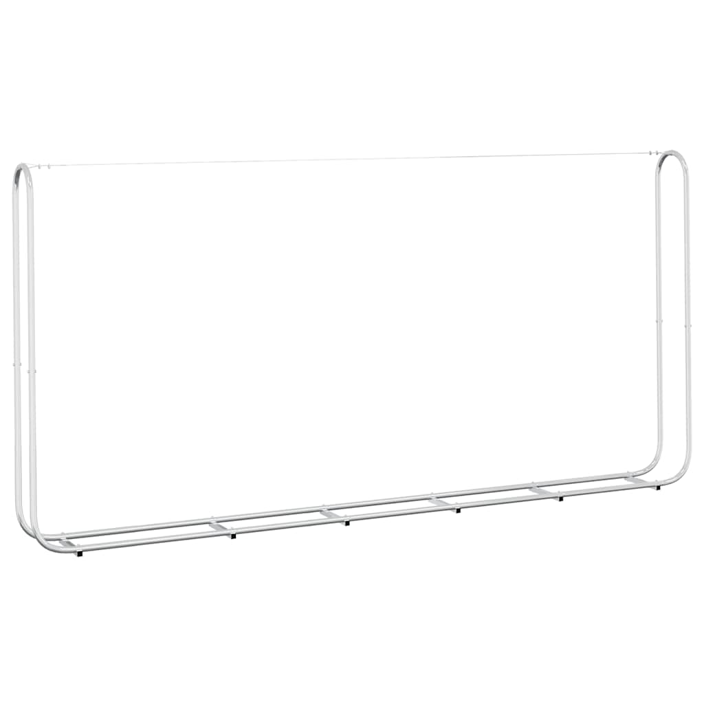 Vedstativ 300x25x150 cm Galvanisert stål