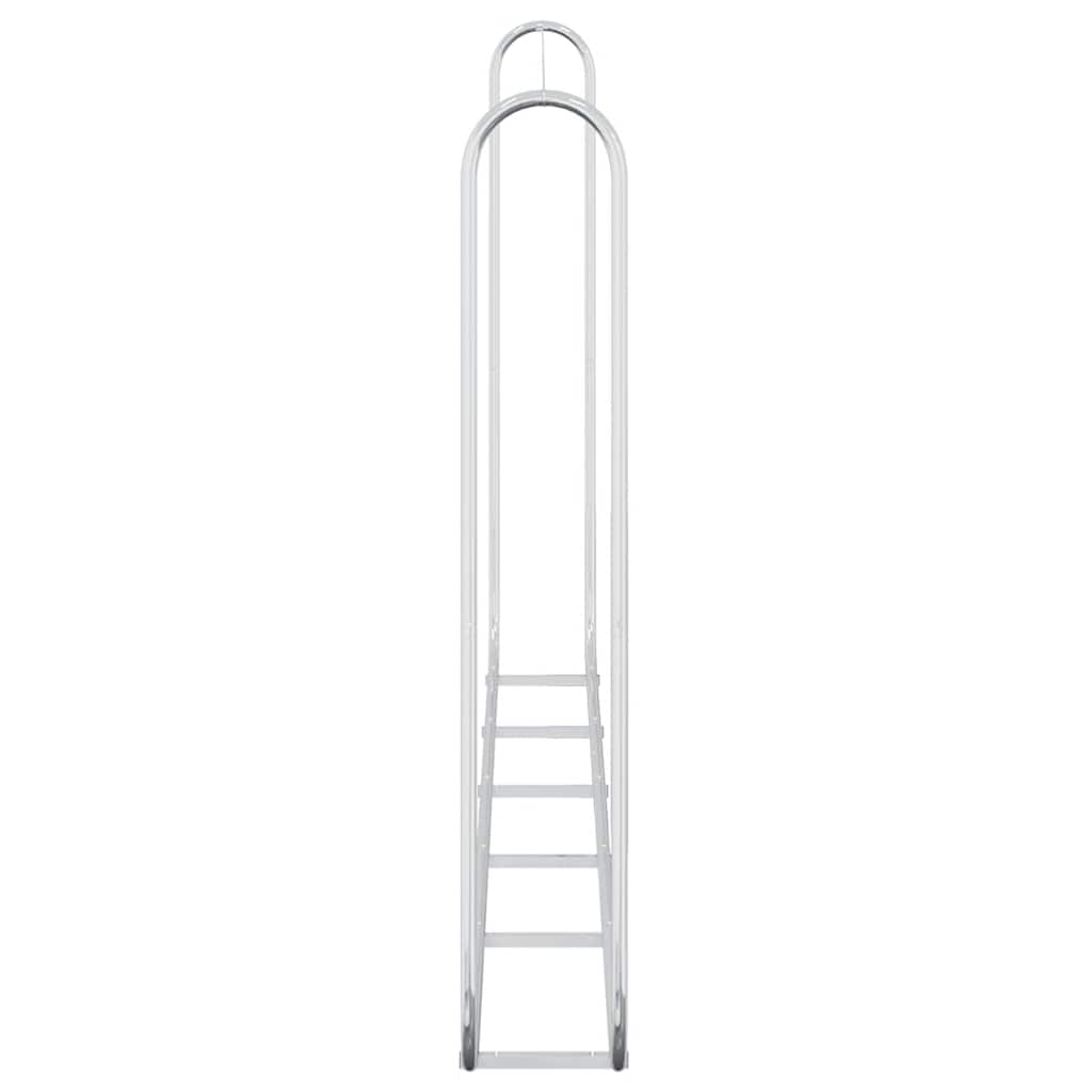 Vedstativ 300x25x150 cm Galvanisert stål