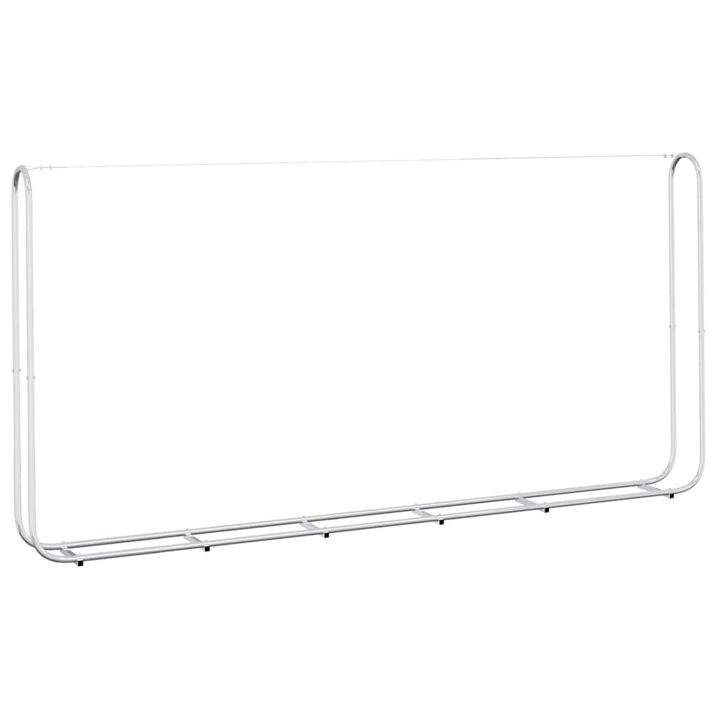 Vedstativ 300x25x150 cm Galvanisert stål