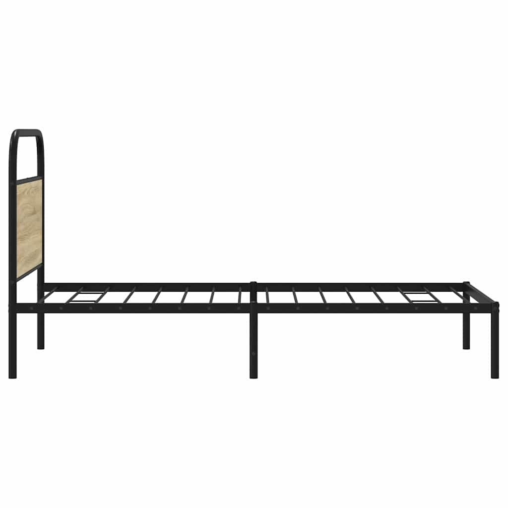 Sengeramme uten madrass sonoma eik 90x190 cm konstruert tre
