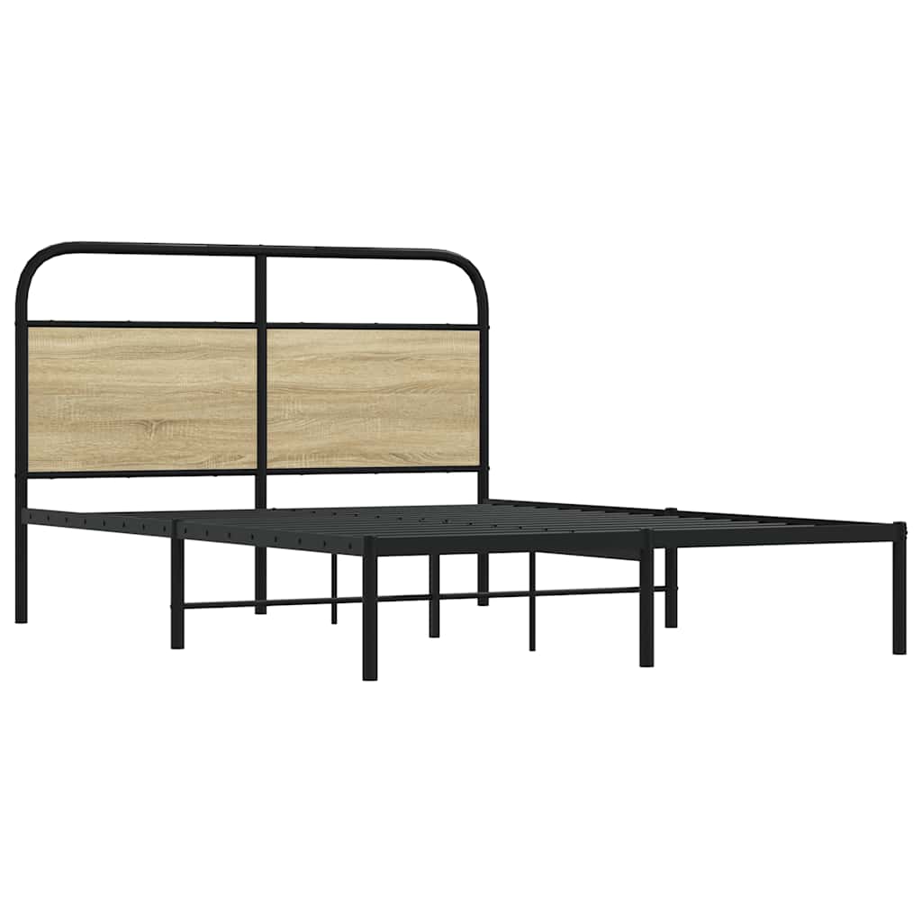 Sengeramme uten madrass sonoma eik 120x190 cm konstruert tre