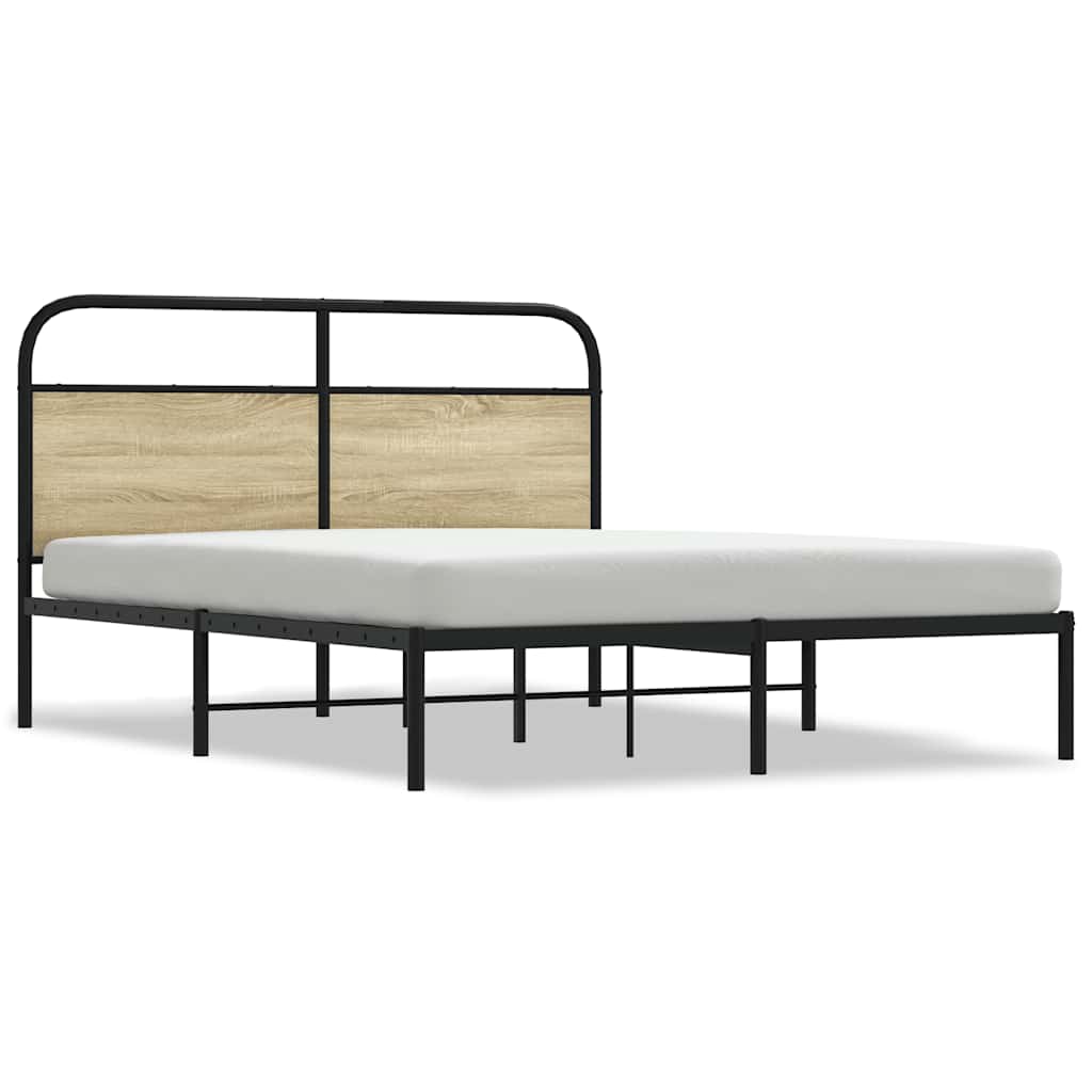 Sengeramme uten madrass sonoma eik 150x200 cm konstruert tre