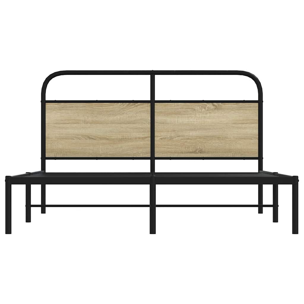 Sengeramme uten madrass sonoma eik 150x200 cm konstruert tre