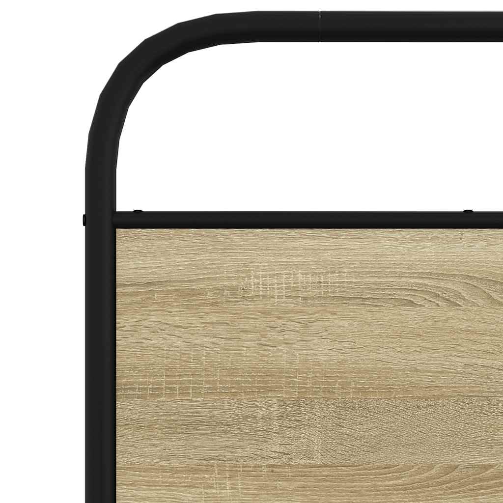 Sengeramme uten madrass sonoma eik 75x190 cm konstruert tre