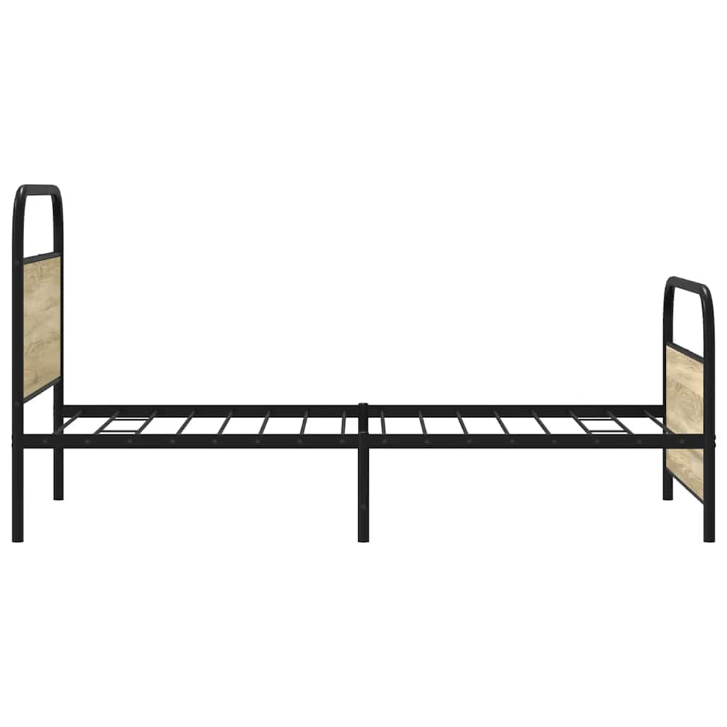 Sengeramme uten madrass sonoma eik 90x190 cm konstruert tre