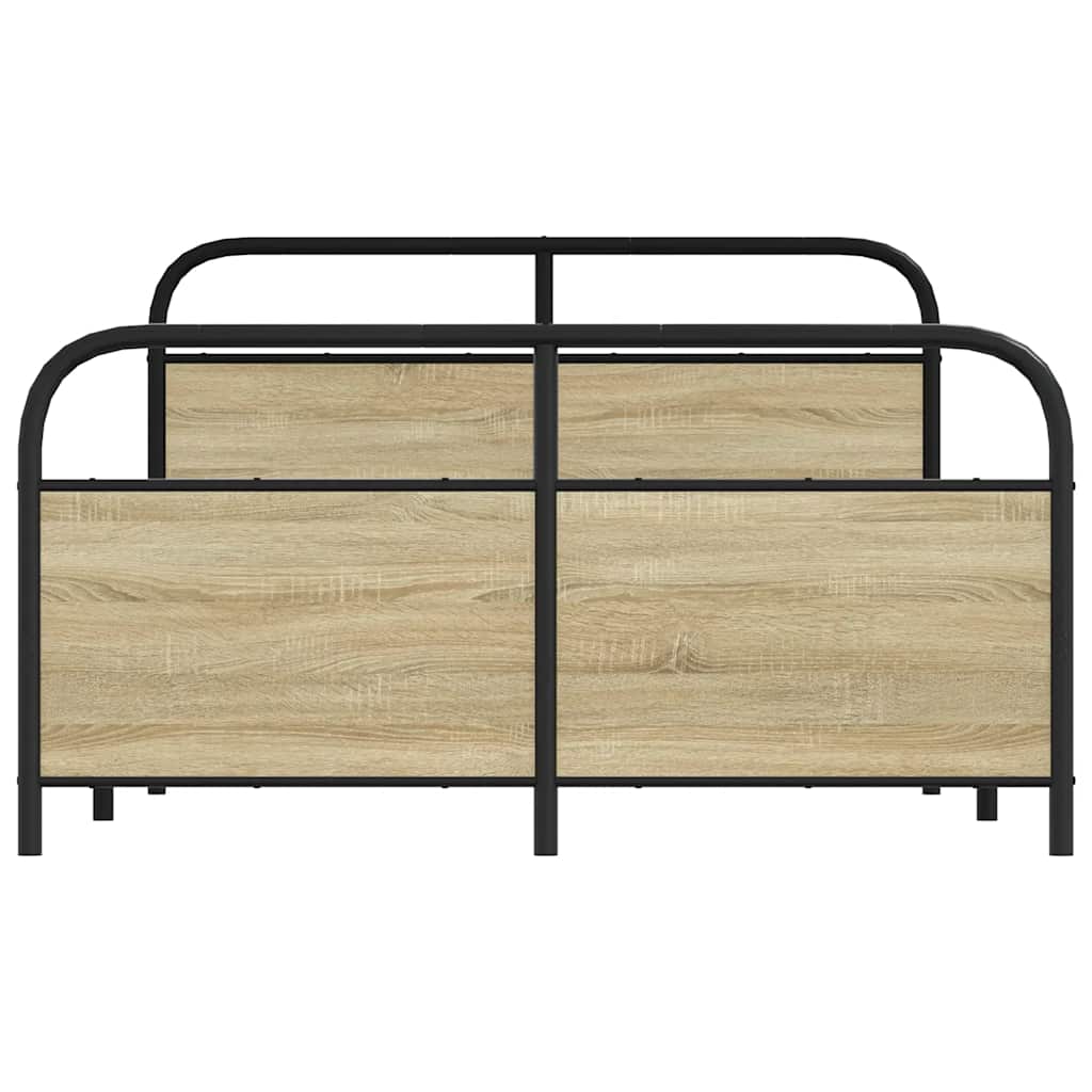 Sengeramme uten madrass sonoma eik 120x200 cm konstruert tre