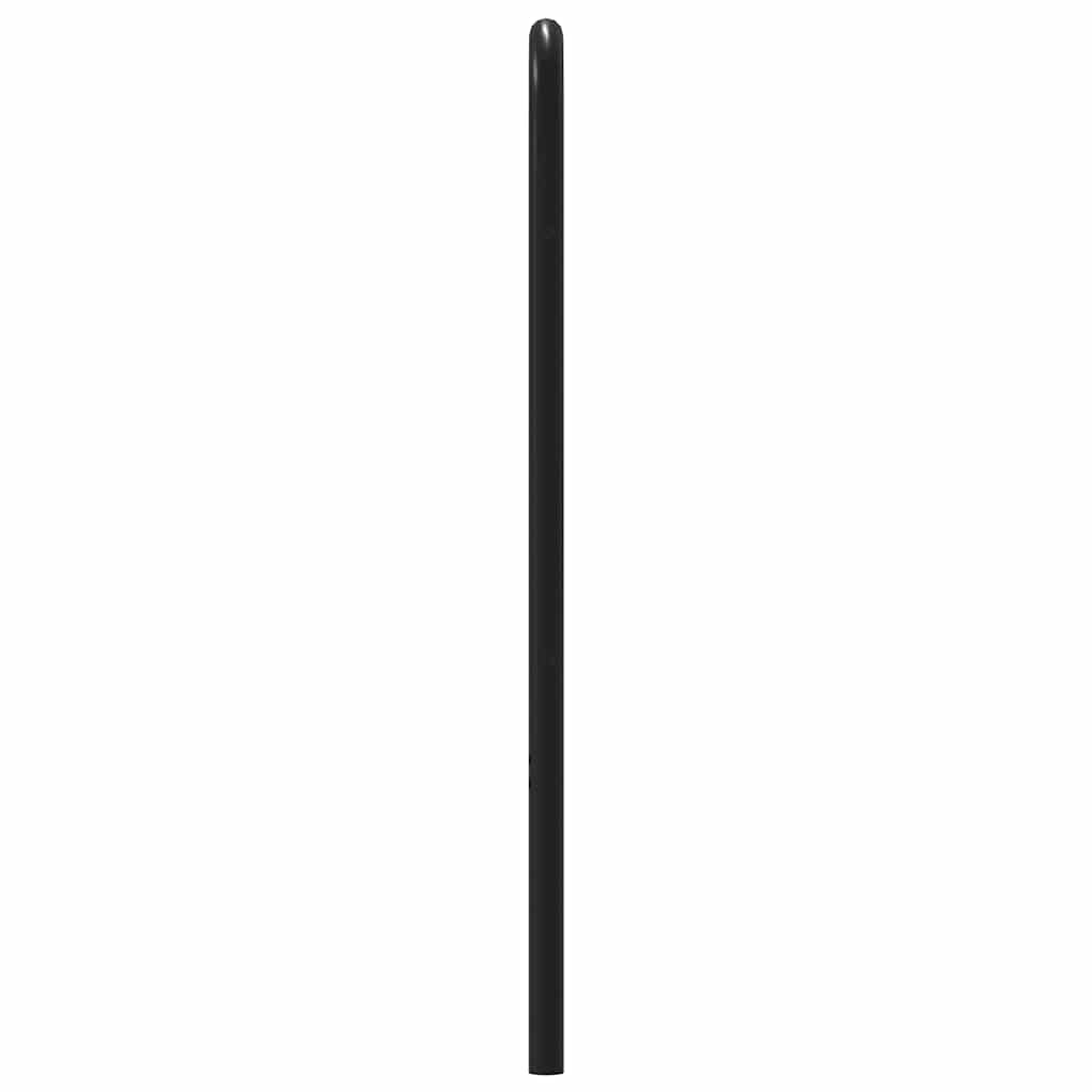 Utskiftbar sengegavl brun eik 150 cm stål og konstruert tre