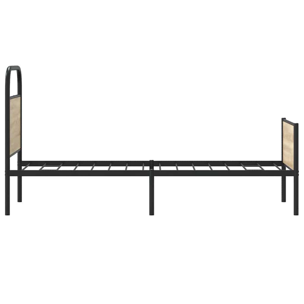 Sengeramme uten madrass sonoma eik 80x200 cm konstruert tre