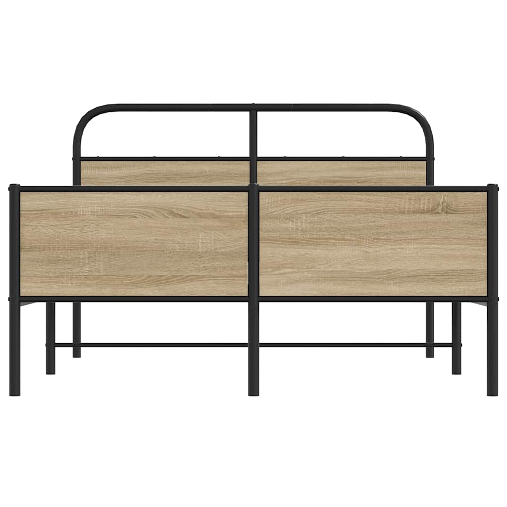 Sengeramme uten madrass sonoma eik 120x200 cm konstruert tre