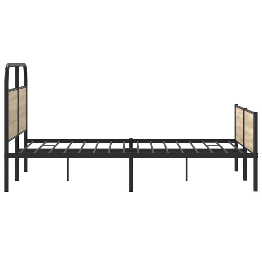 Sengeramme uten madrass sonoma eik 120x200 cm konstruert tre
