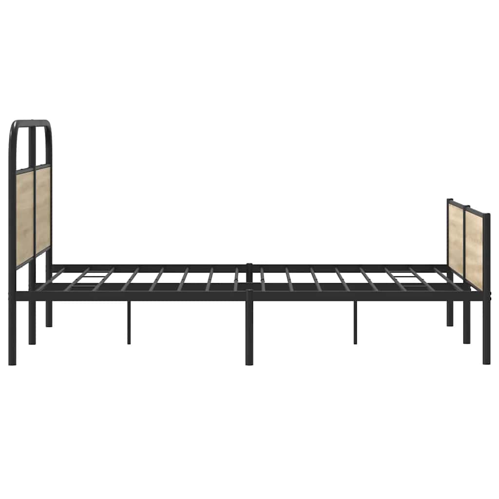 Sengeramme uten madrass sonoma eik 140x200 cm konstruert tre
