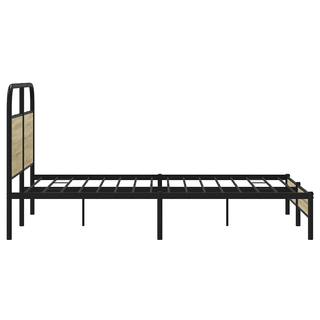 Sengeramme uten madrass sonoma eik 120x200 cm konstruert tre