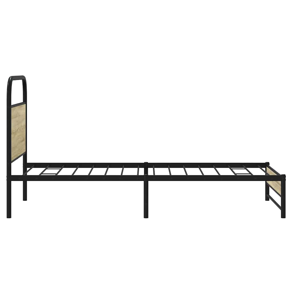Sengeramme uten madrass sonoma eik 100x190 cm konstruert tre