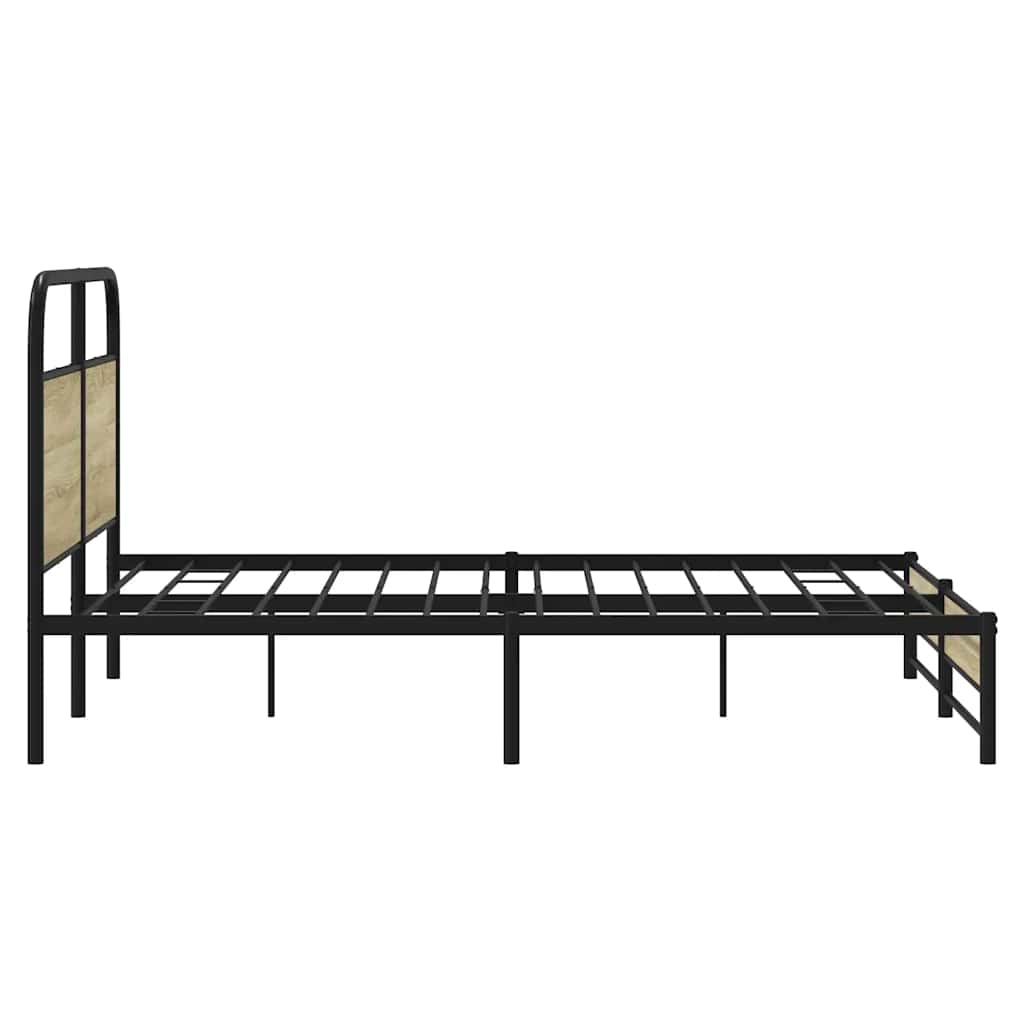 Sengeramme uten madrass sonoma eik 150x200 cm konstruert tre