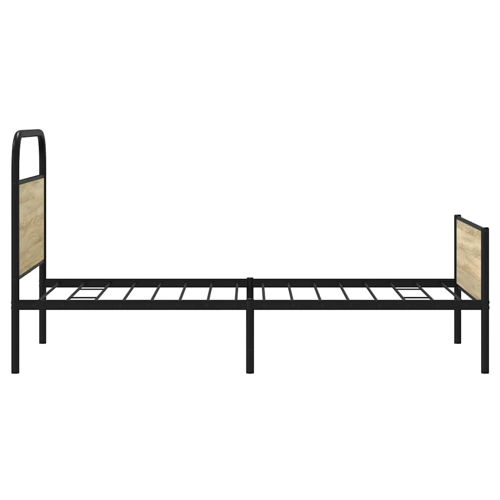 Sengeramme uten madrass sonoma eik 107x203 cm konstruert tre