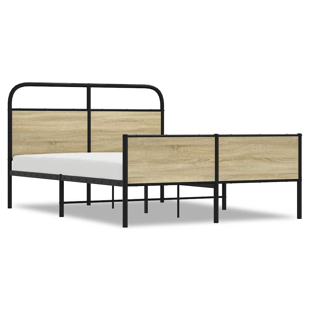 Sengeramme uten madrass sonoma eik 120x190 cm konstruert tre