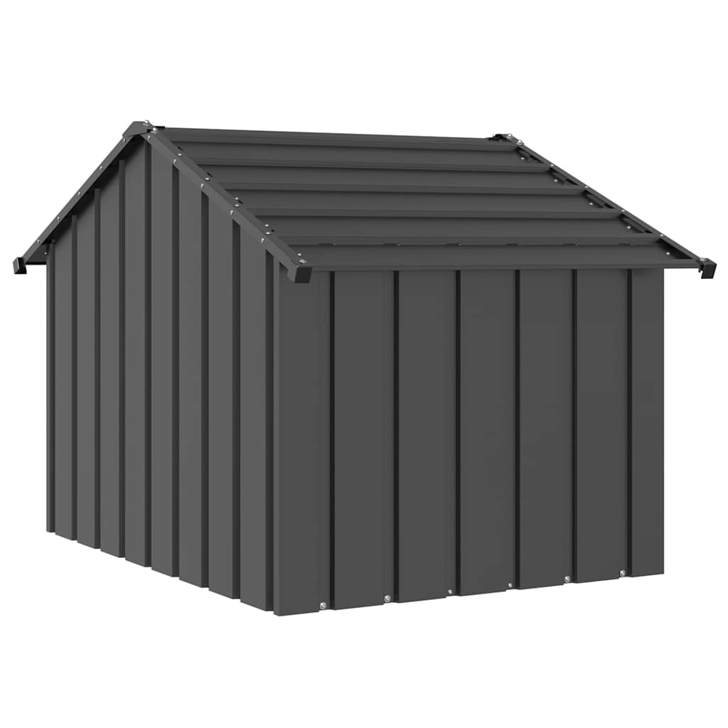 Hundehus med tak 83x130x85 cm galvanisert stål