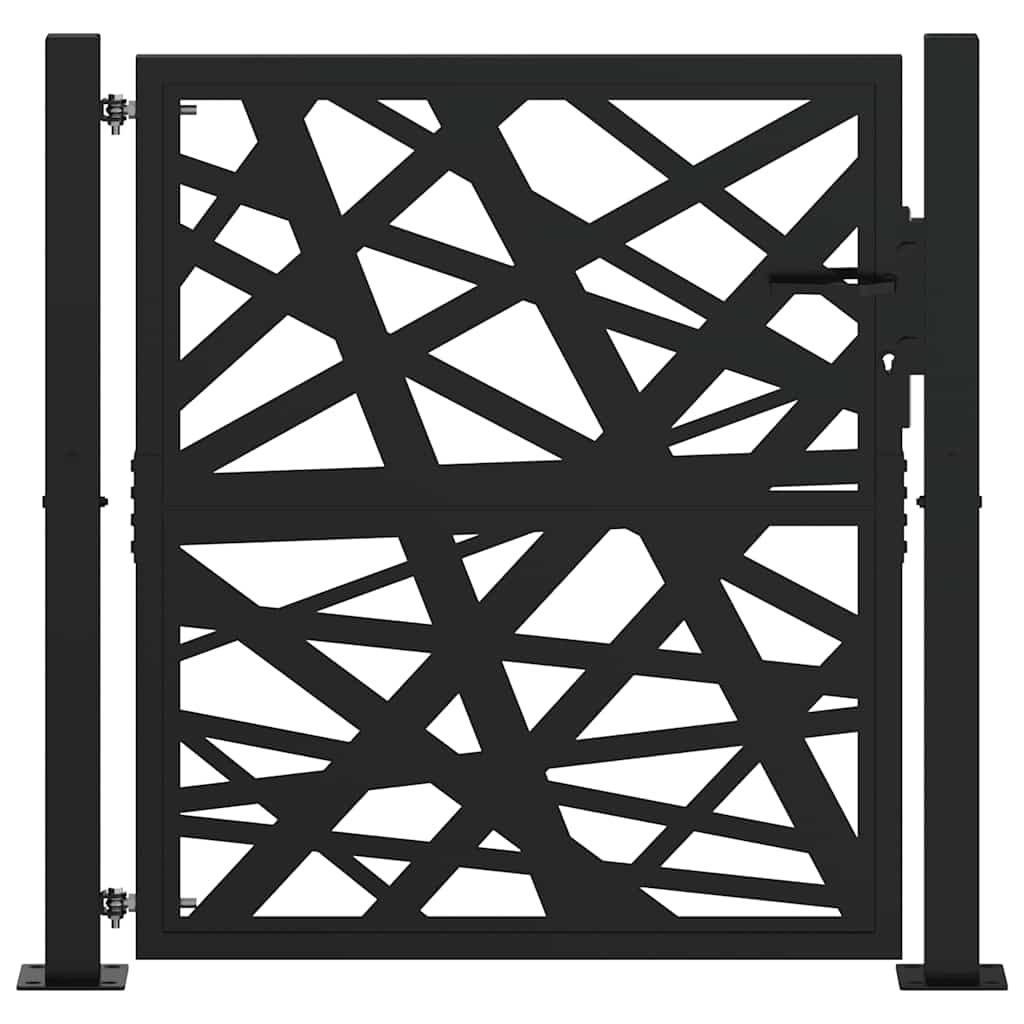 Hageport svart 100x100 cm stållampedesign