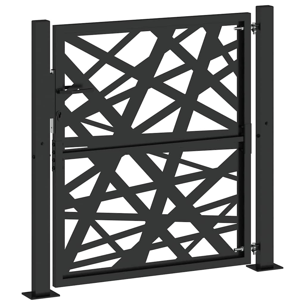 Hageport svart 100x100 cm stållampedesign