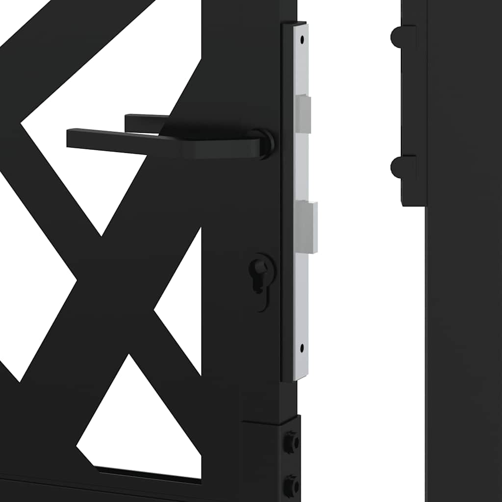 Hageport svart 100x150 cm stållampedesign