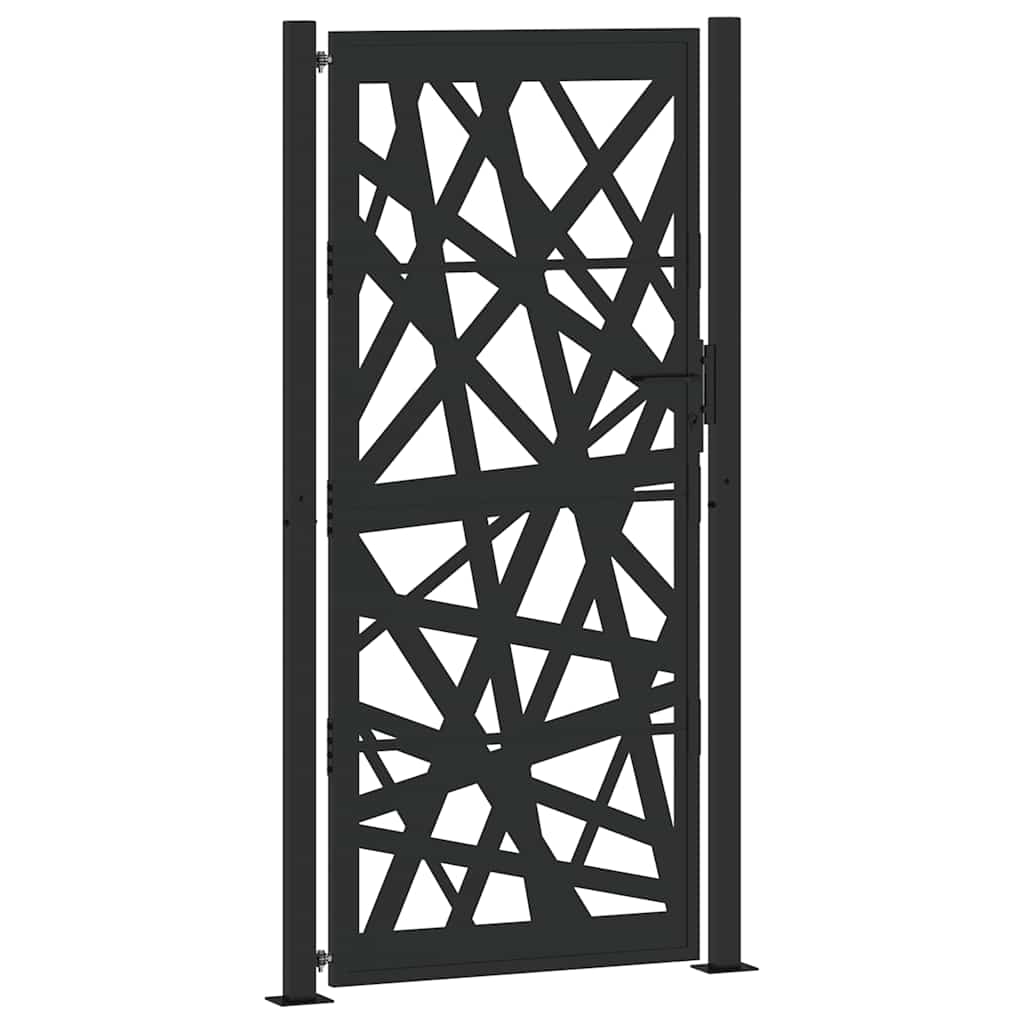 Hageport svart 100x200 cm stållampedesign