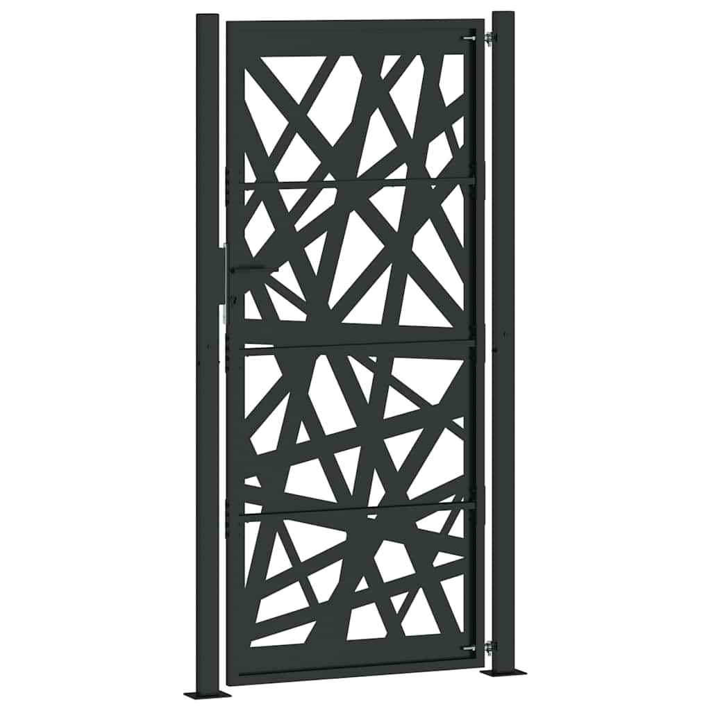 Hageport svart 100x200 cm stållampedesign
