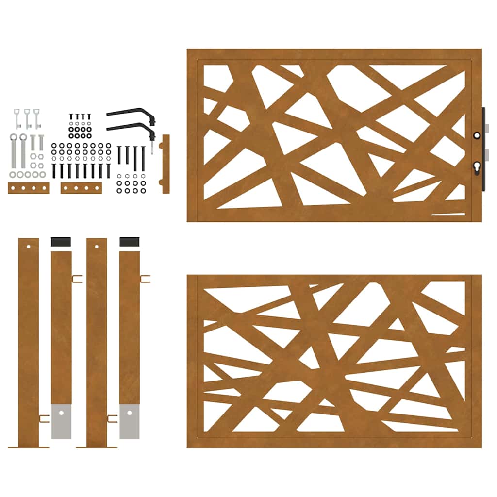 Hageport 100x100 cm værbestandig stållampedesign