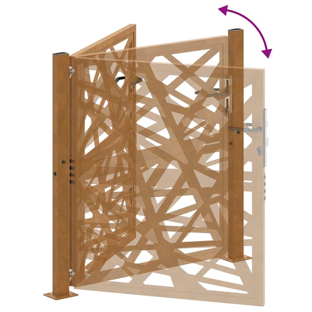 Hageport 100x100 cm værbestandig stållampedesign