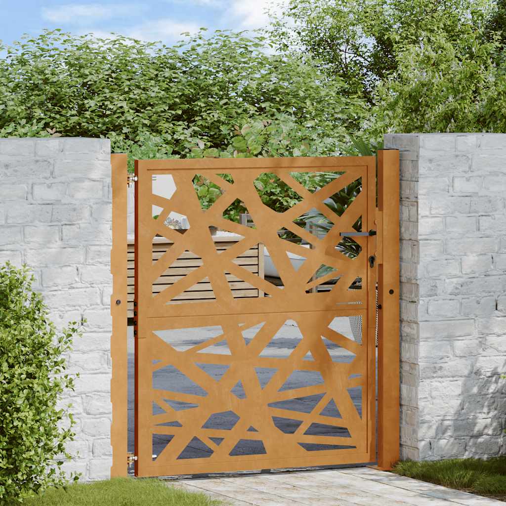 Hageport 100x100 cm værbestandig stållampedesign