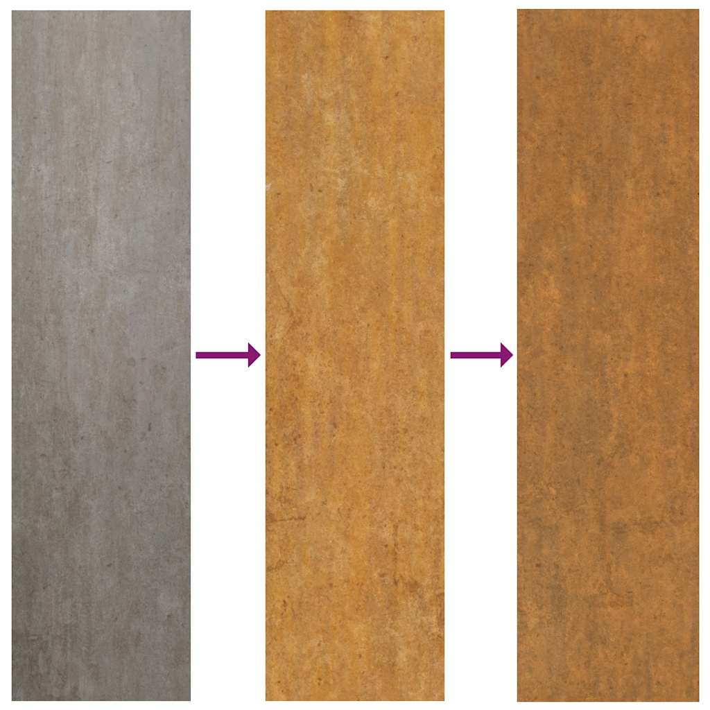 Hageport 100x125 cm værbestandig stållampedesign