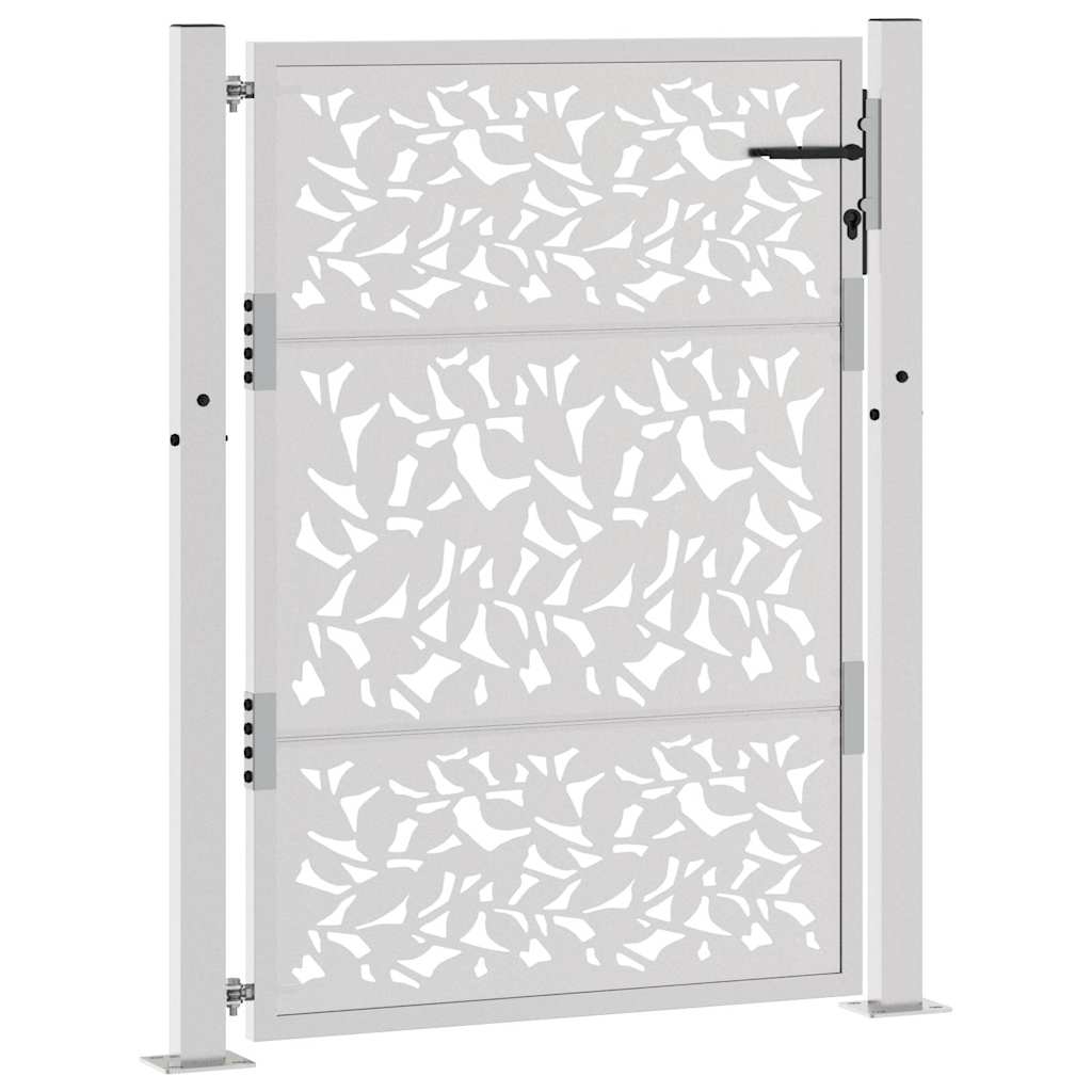 Hageport 100x125 cm værbestandig stålbladdesign