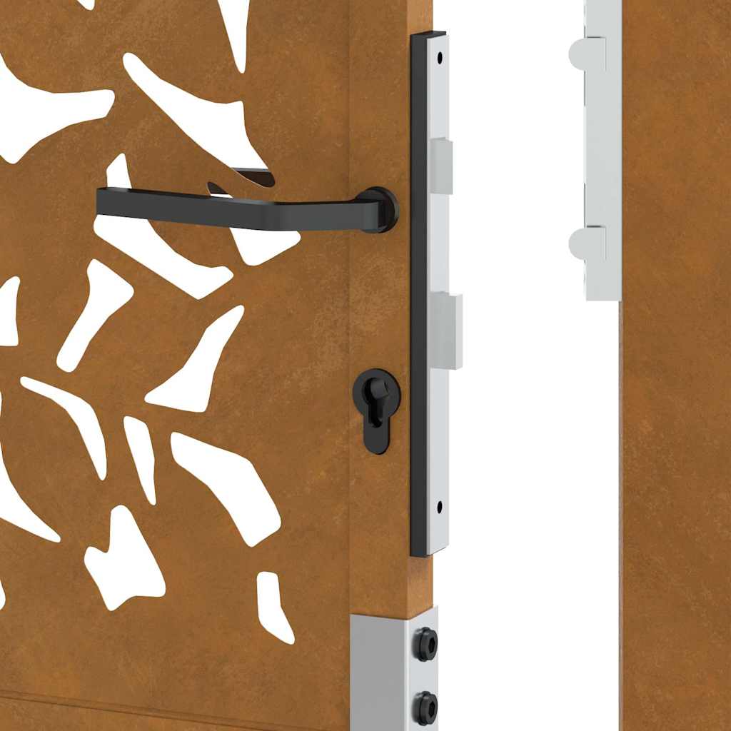 Hageport 100x150 cm værbestandig stålbladdesign