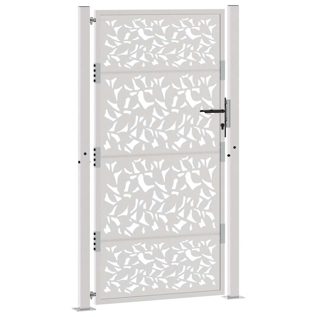 Hageport 100x175 cm værbestandig stålbladdesign