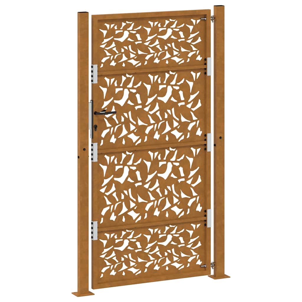 Hageport 100x175 cm værbestandig stålbladdesign