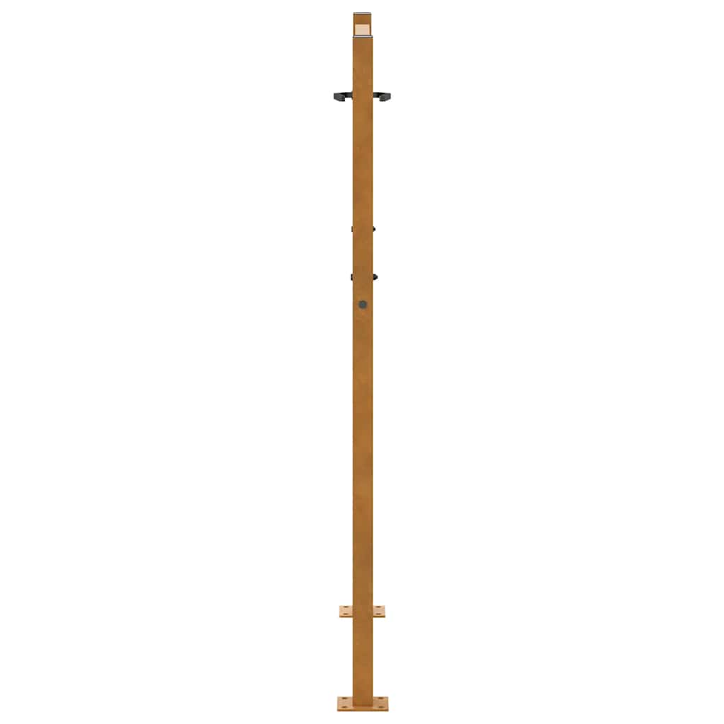 Hageport 100x125 cm værbestandig stålbølgedesign